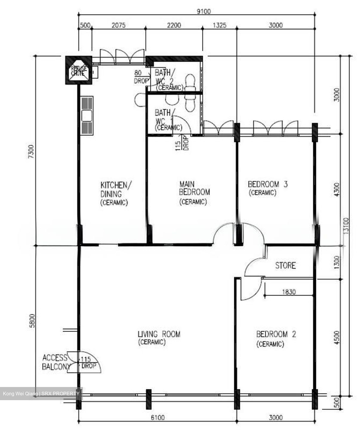 Blk 646 Yishun Street 61 (Yishun), HDB 4 Rooms #535411451